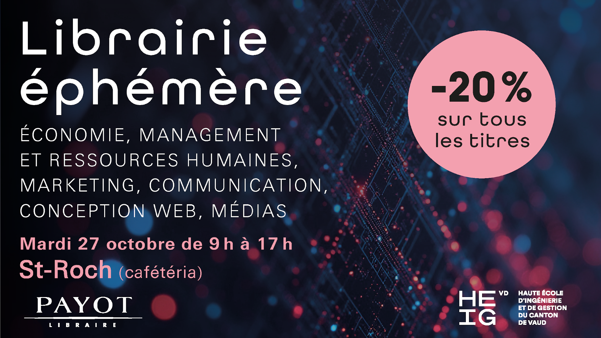 Librairie éphémère Payot 2026