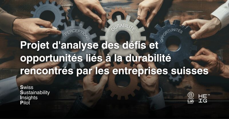 Lancement du Swiss Sustainability Insights Pilot