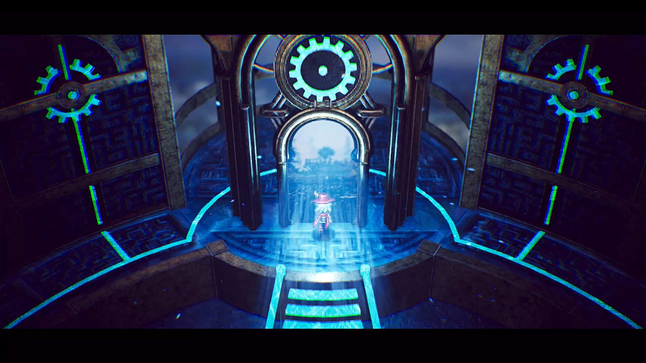 Montage « Stargate Enix » autour de la porte du temps du jeu