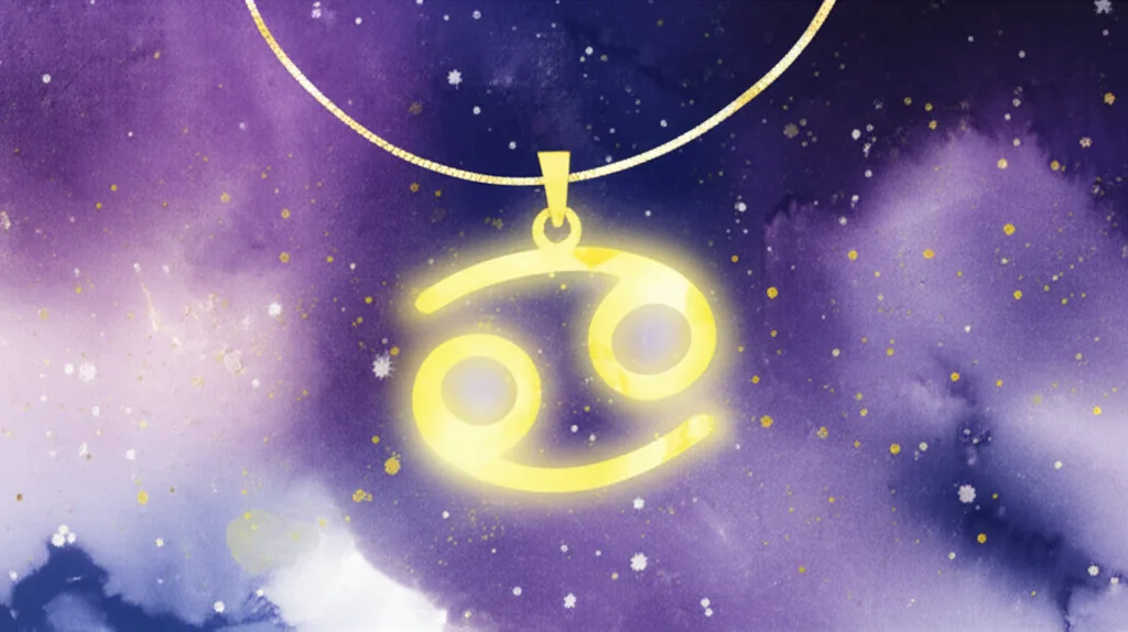 Cancer Zodiac Necklace: Elegant Gift for the Nurturing Sign