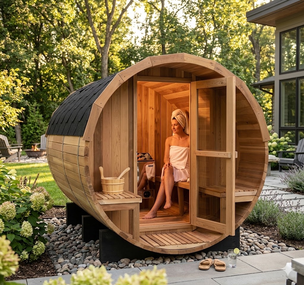 Outdoor Cedar Sauna