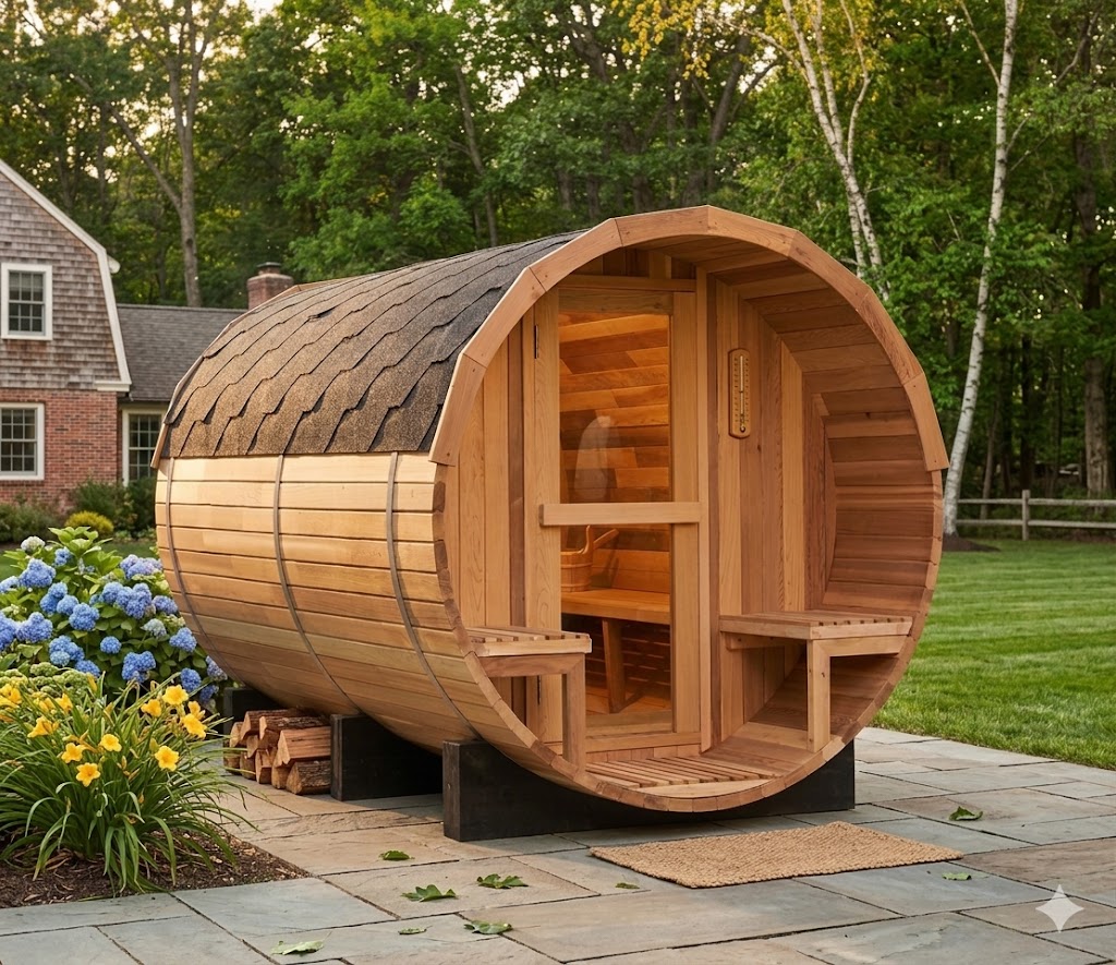 Barrel Sauna detail