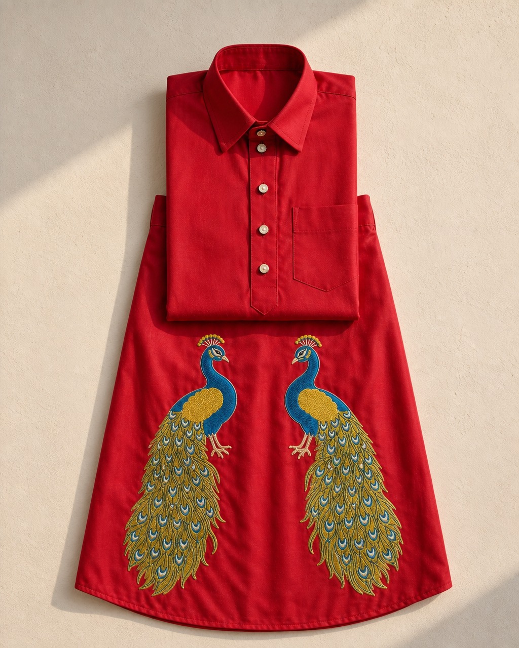 Red Morni Kurta Chadra — photo 2