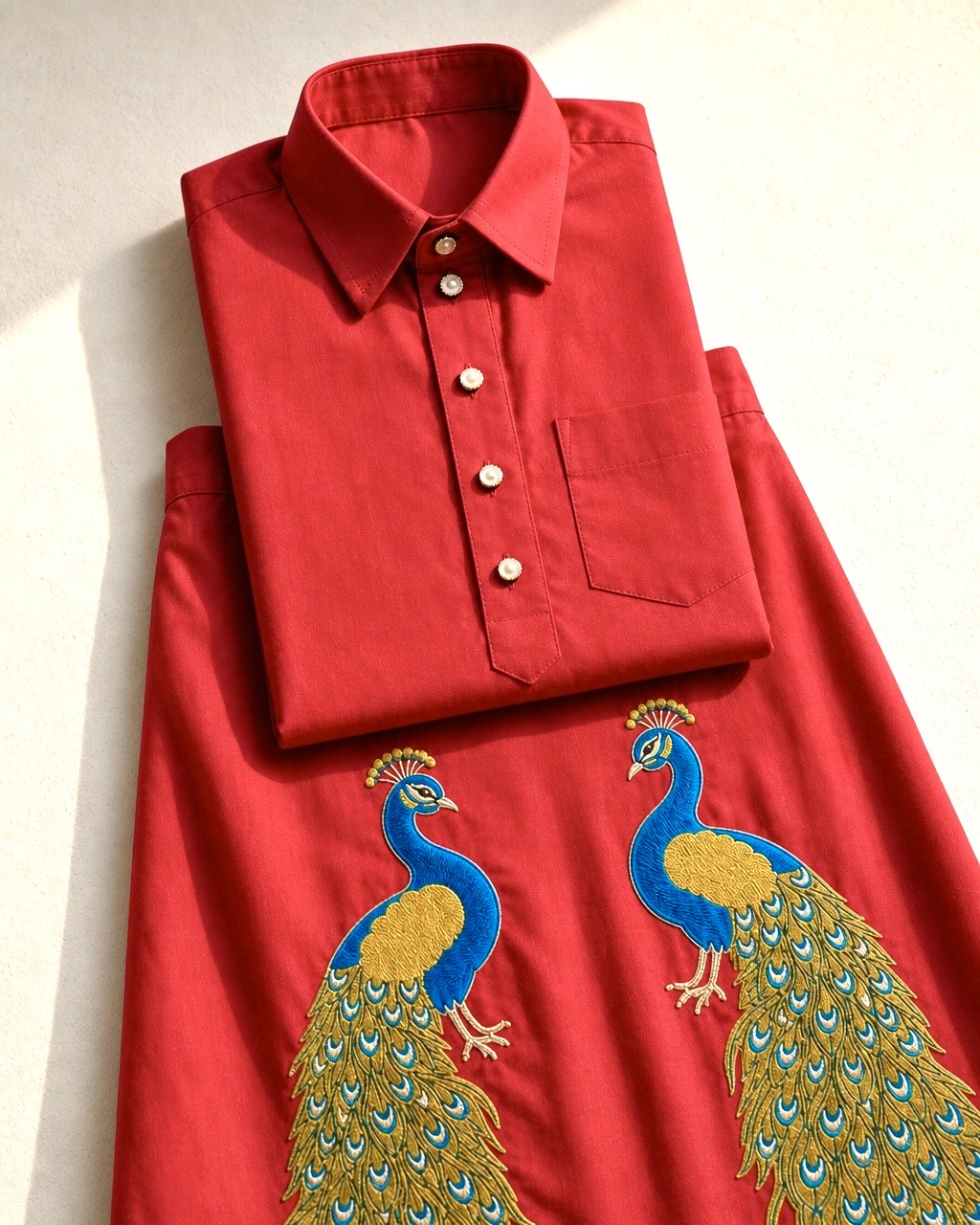 Red Morni Kurta Chadra — photo 3