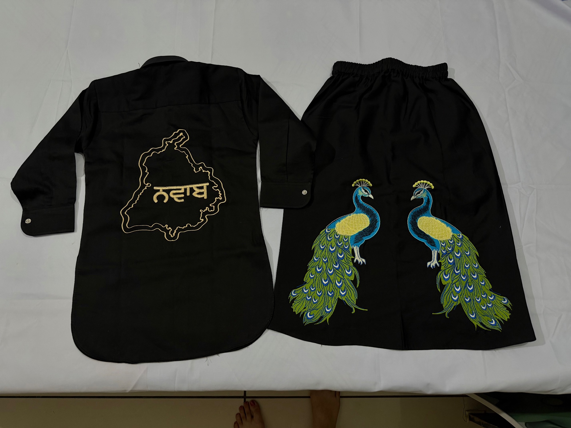Custom Punjab Map Kurta Chadra (Gurmukhi Name) — photo 1