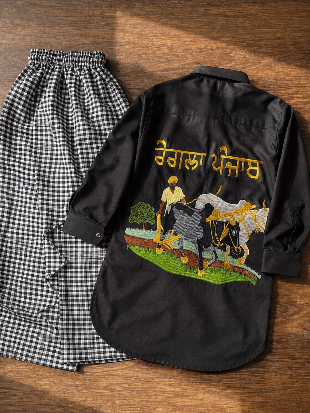 Custom Dabbi Wala Kurta Chadra — photo 1