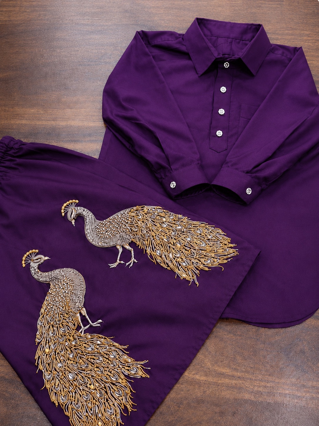 Purple Morni Kurta Chadra — photo 1