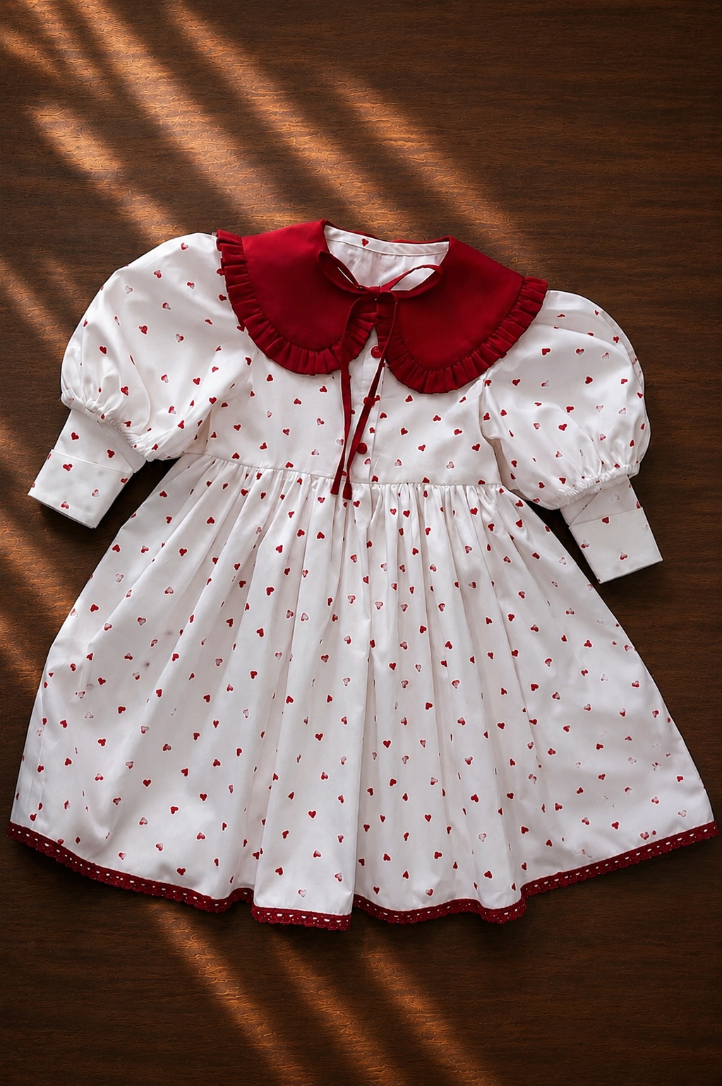 Heart-Print Midi Dress (Girls) — photo 1