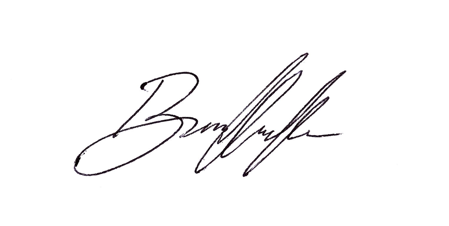 Brian's signature