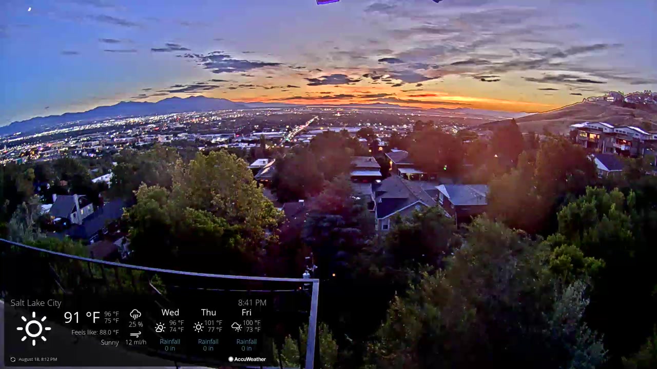 Sunset check Aug 20, 00:22