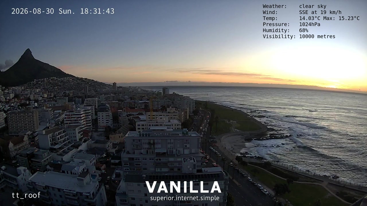 Sunset check Aug 30, 16:32