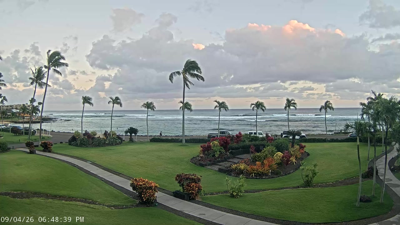 Live sunset camera in Koloa, HI, USA