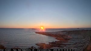 Live sunset camera in Star Island, New Hampshire, USA