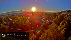 Live sunset camera in Salt Lake City, Utah, USA