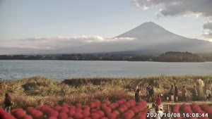 Live sunset camera in Lake Kawaguchiko, Japan