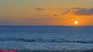 Live sunset camera in Maui, Hawaii, USA