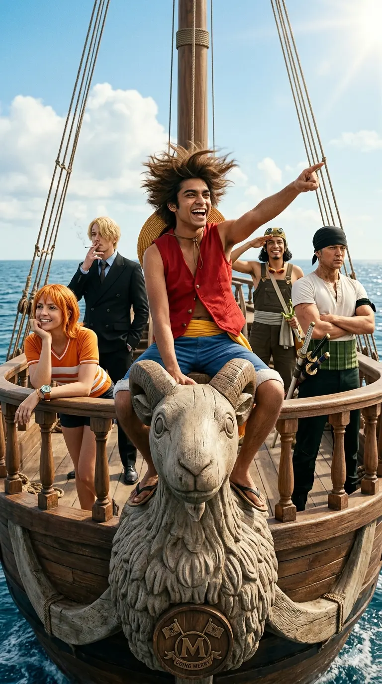 Straw Hat Voyage: Going Merry Figurehead Adventure – Ultra-Realistic Cinematic Crew