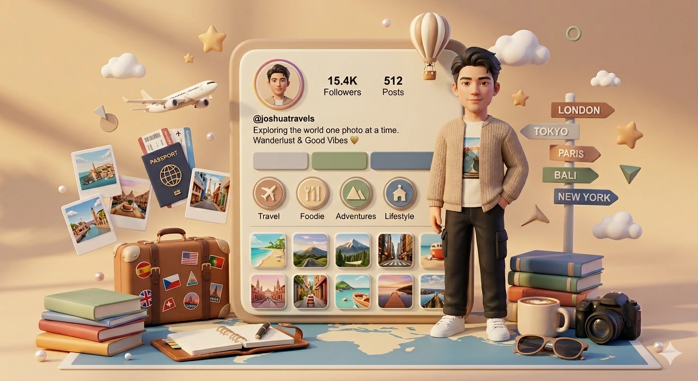 Wandergram Dreams — 3D Instagram Diorama
