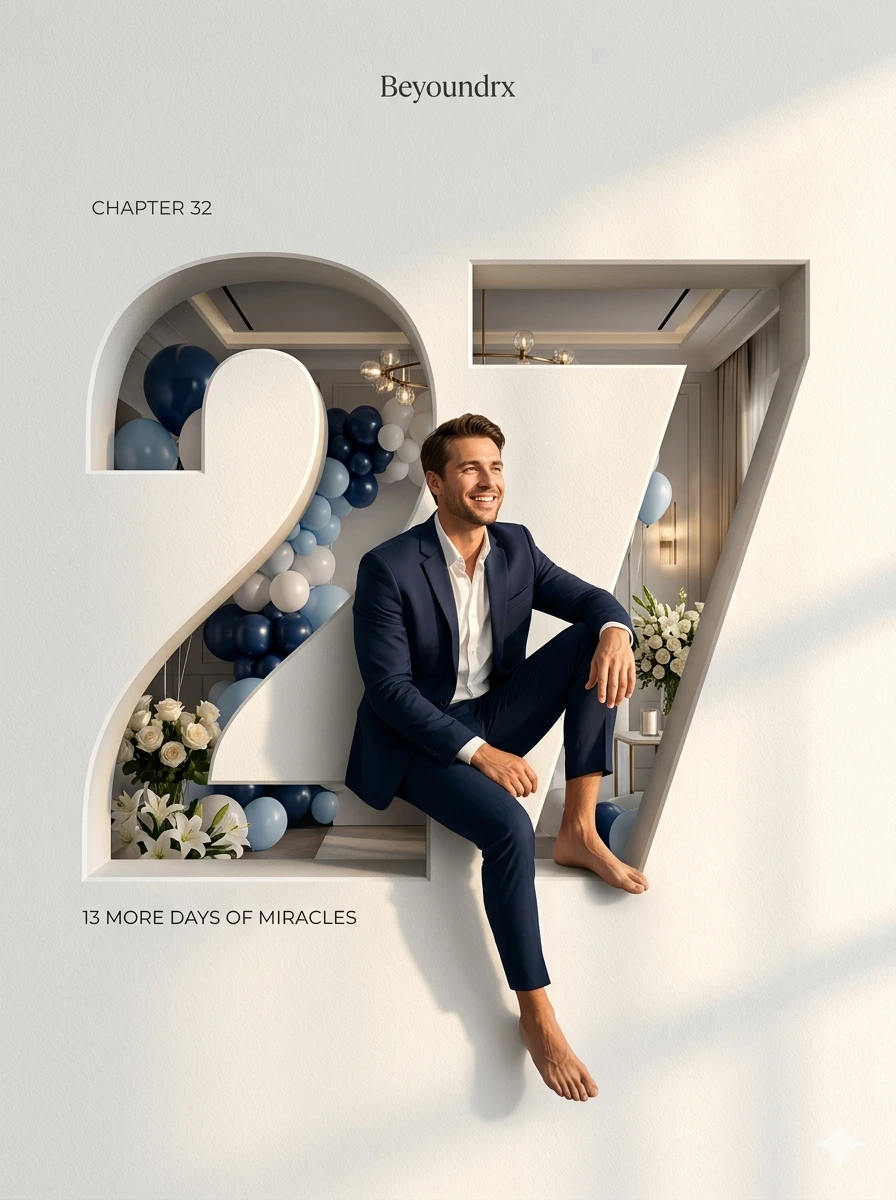 CHAPTER 27: 13 More Days of Miracles – Ultra-Luxury 3D Birthday Editorial Poster