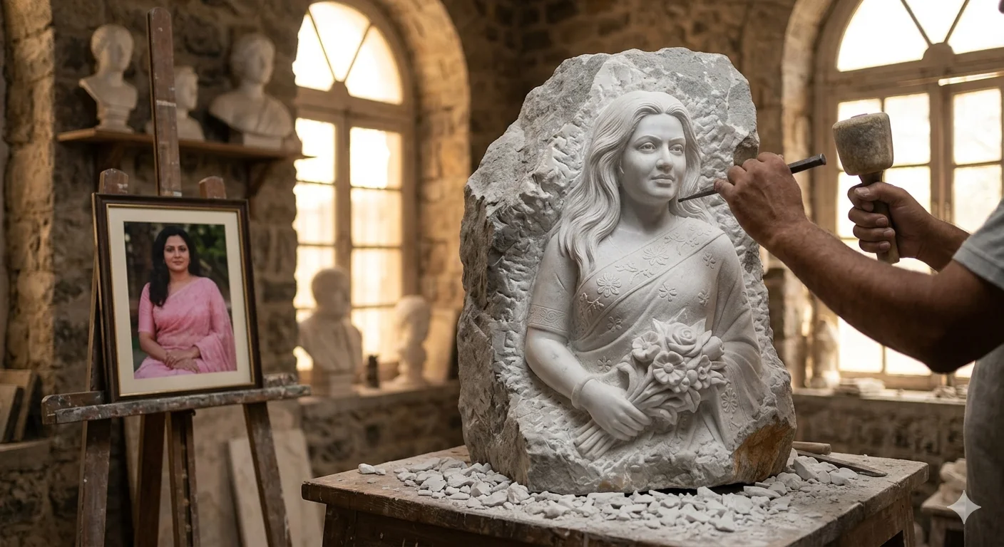 Eternal Bloom — The Marble Transformation Atelier