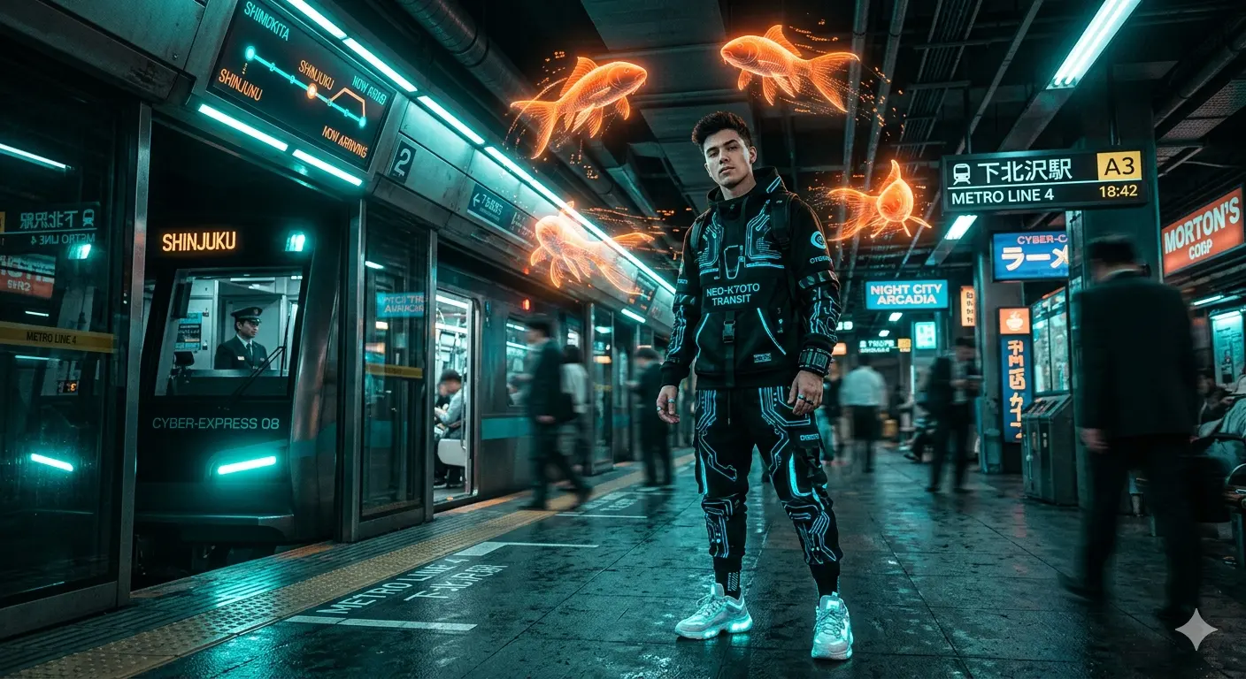 Neon Current — The Cyberpunk Koi Drift