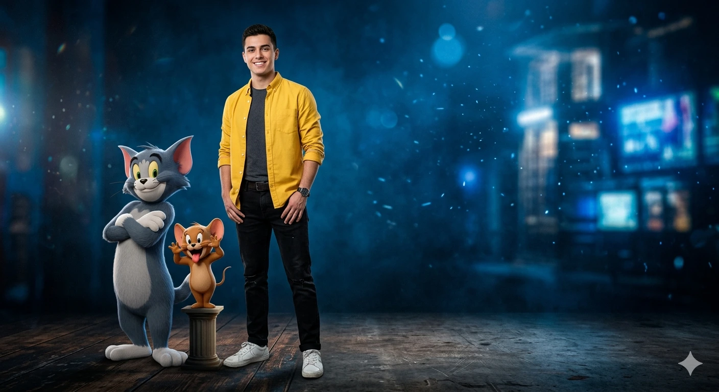 Cinematic Duo — Tom & Jerry Street Portrait