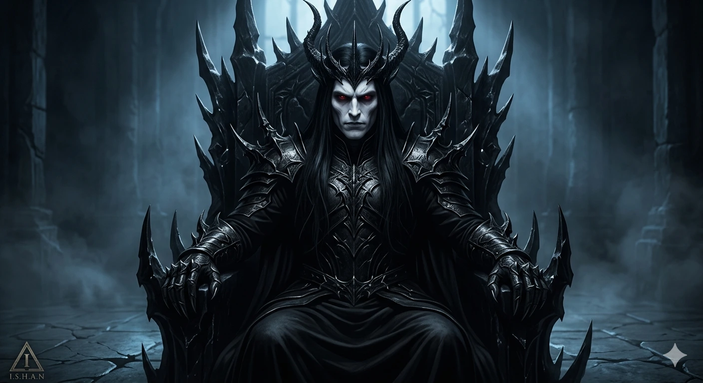 OBSIDIAN THRONE: Crimson-Eyed Dark Lord of the Forsaken Realm