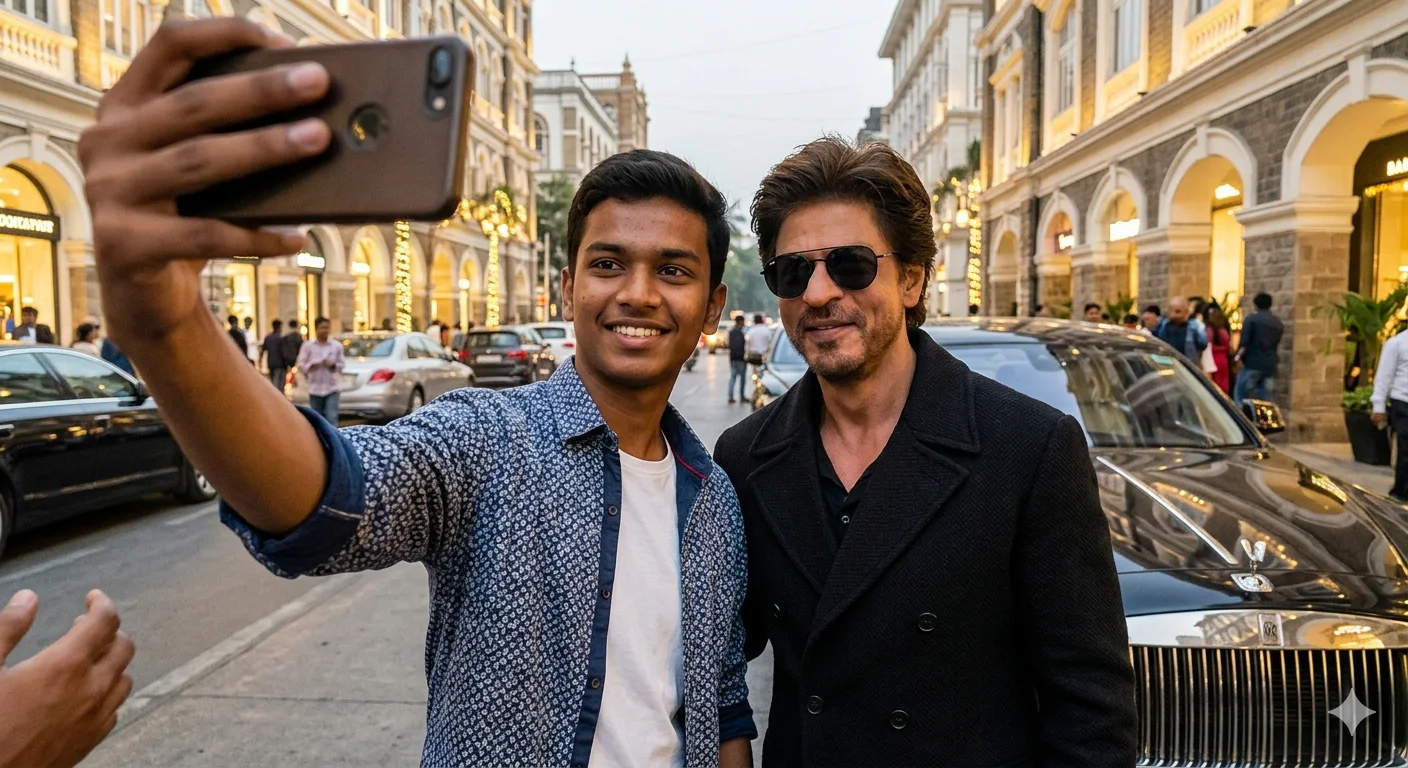 Mumbai Royal Selfie — Moments with the King of Bollywood