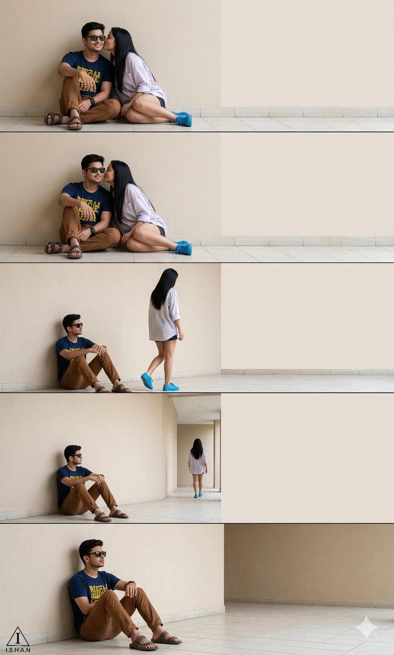 Six Frames of Goodbye — I.S.H.A.N Emotional Storyboard