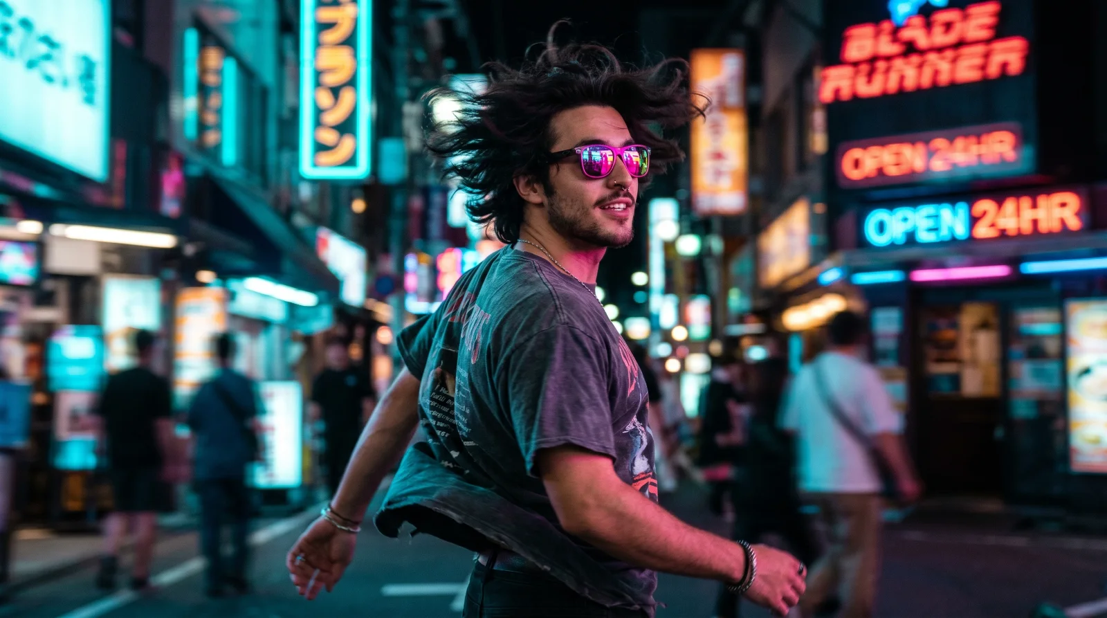 Slow Motion Voltage — Teal & Magenta Drift