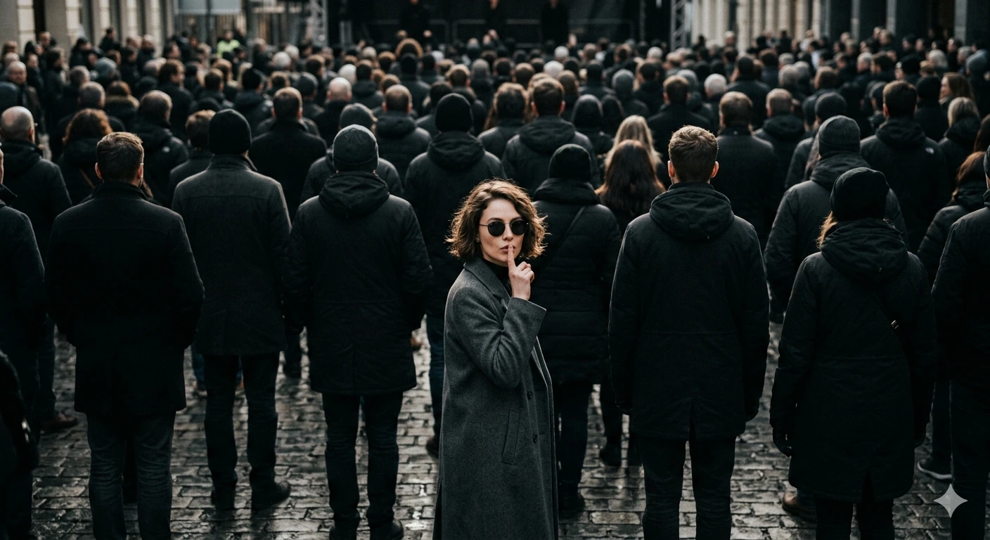 The Only One Facing Truth — Silent Among the Crowd