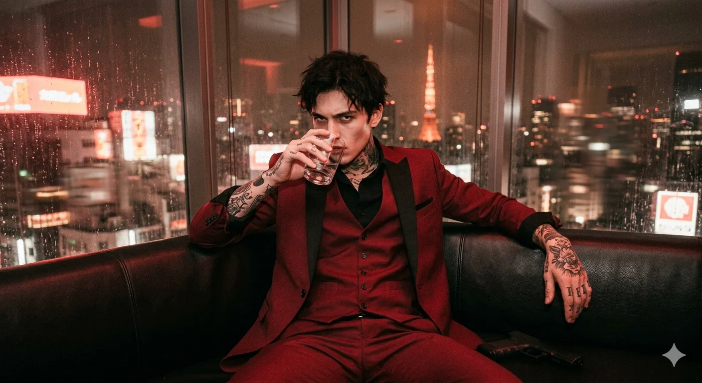 Neon Yakuza Penthouse — The Femme Fatale Paradox
