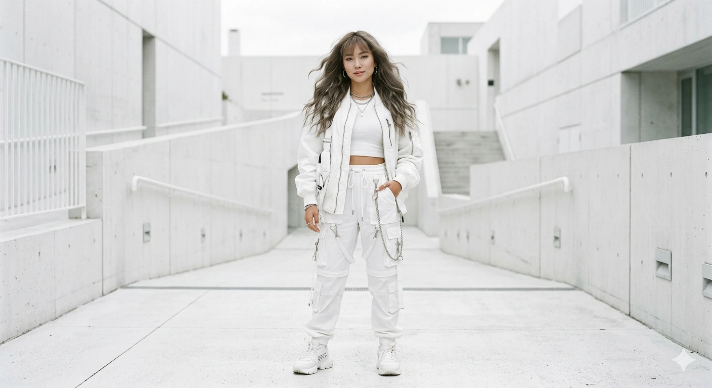 white echoes — luxury streetwear editorial