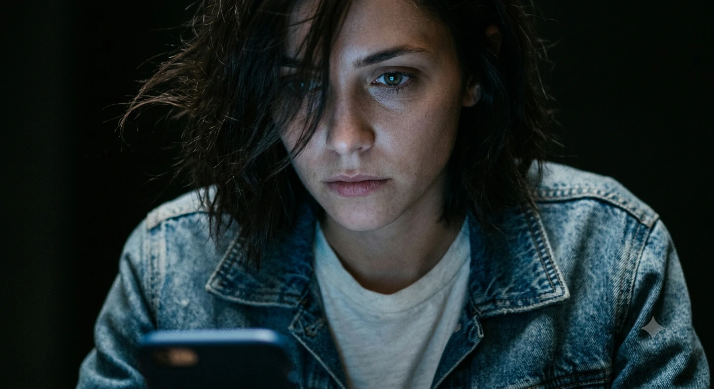 Midnight Glow: Cinematic Portrait