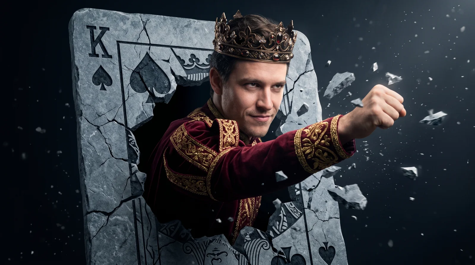 KING’S BREAKTHROUGH: Shattered King of Spades Cinematic Emergence