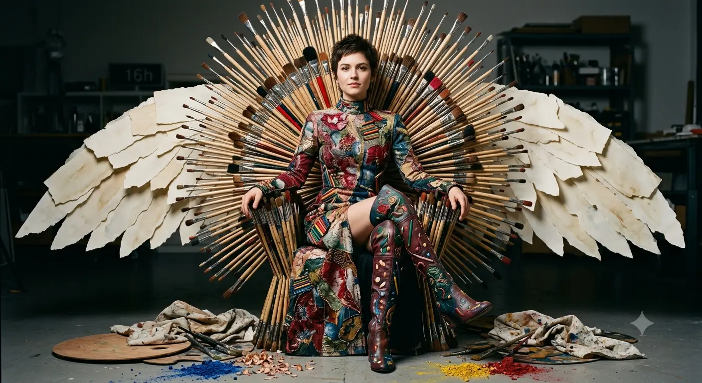 CREATIVE EMPRESS: The Paintbrush Throne of Artistic Majesty