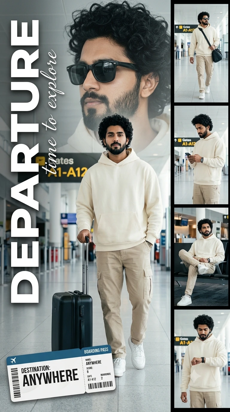 DEPARTURE: Destination Anywhere – Cinematic Airport Travel Editorial