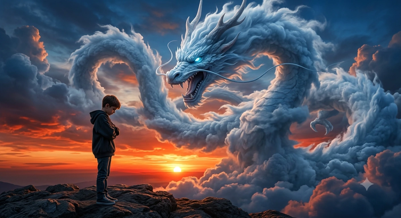 SKYWARD OATH: The Cloud Dragon Over the Silent Boy