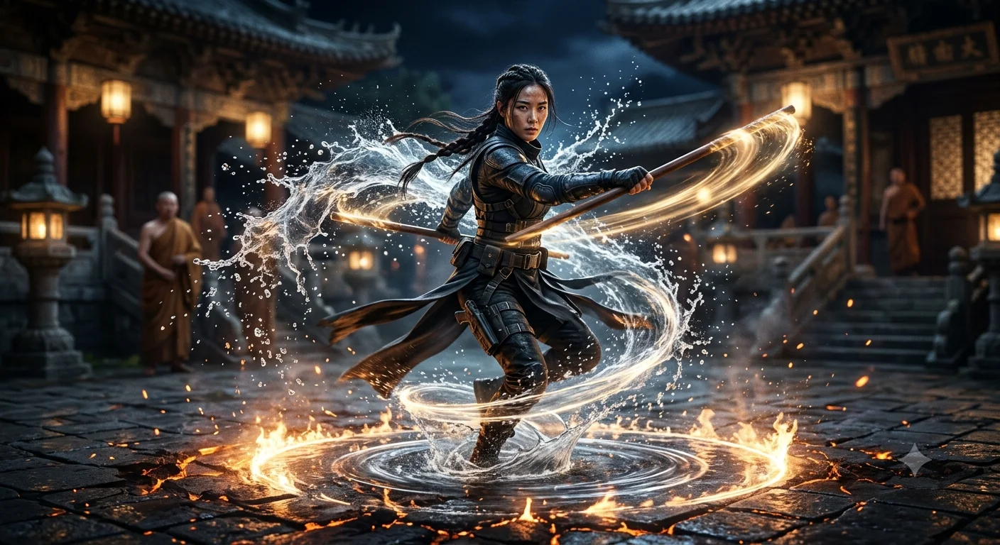 AQUA TEMPEST: Celestial Martial Warrior of the Flowing Strike