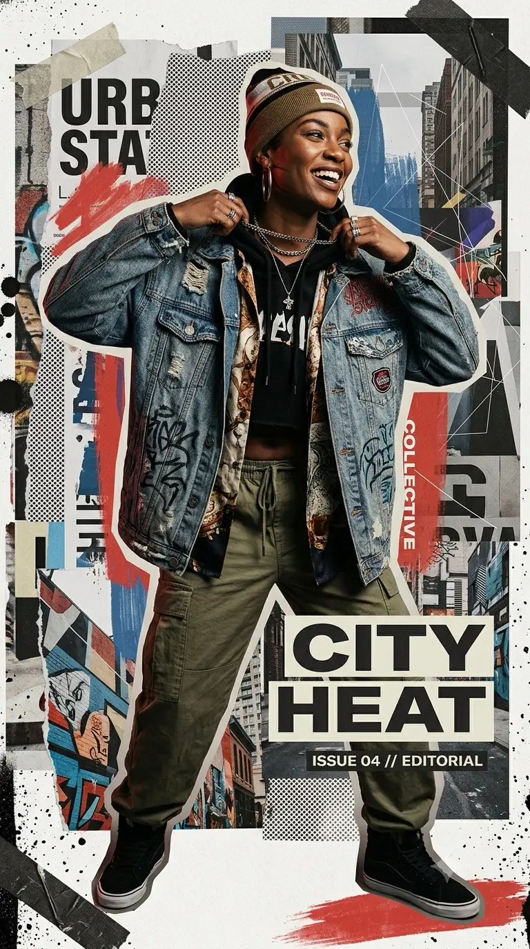 URBAN COLLAGE IDENTITY: Global Street Luxe Editorial Campaign