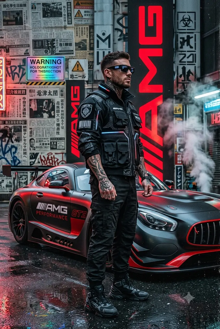 AMG NOIR: Cyberpunk Street Racing Dominance
