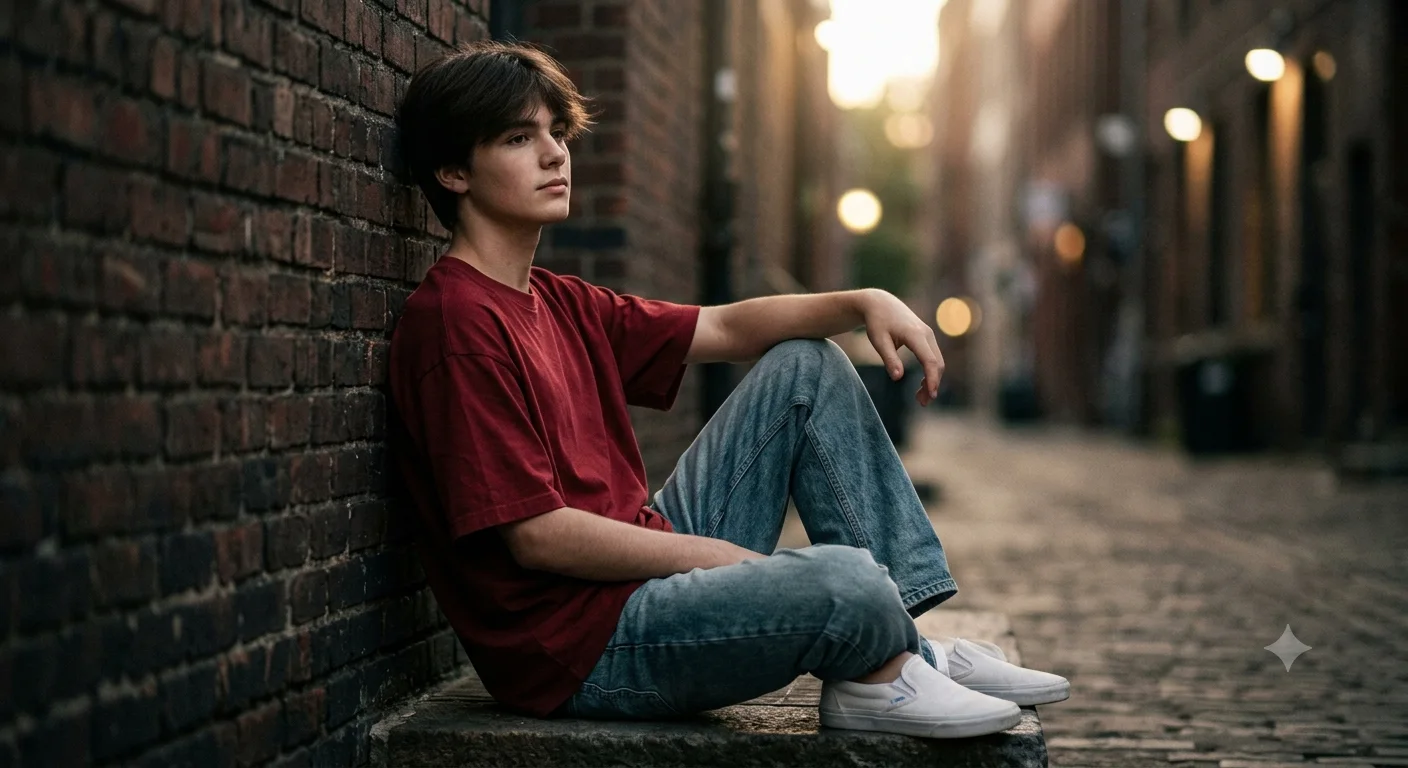 Crimson Silence: A Cinematic Youth Portrait