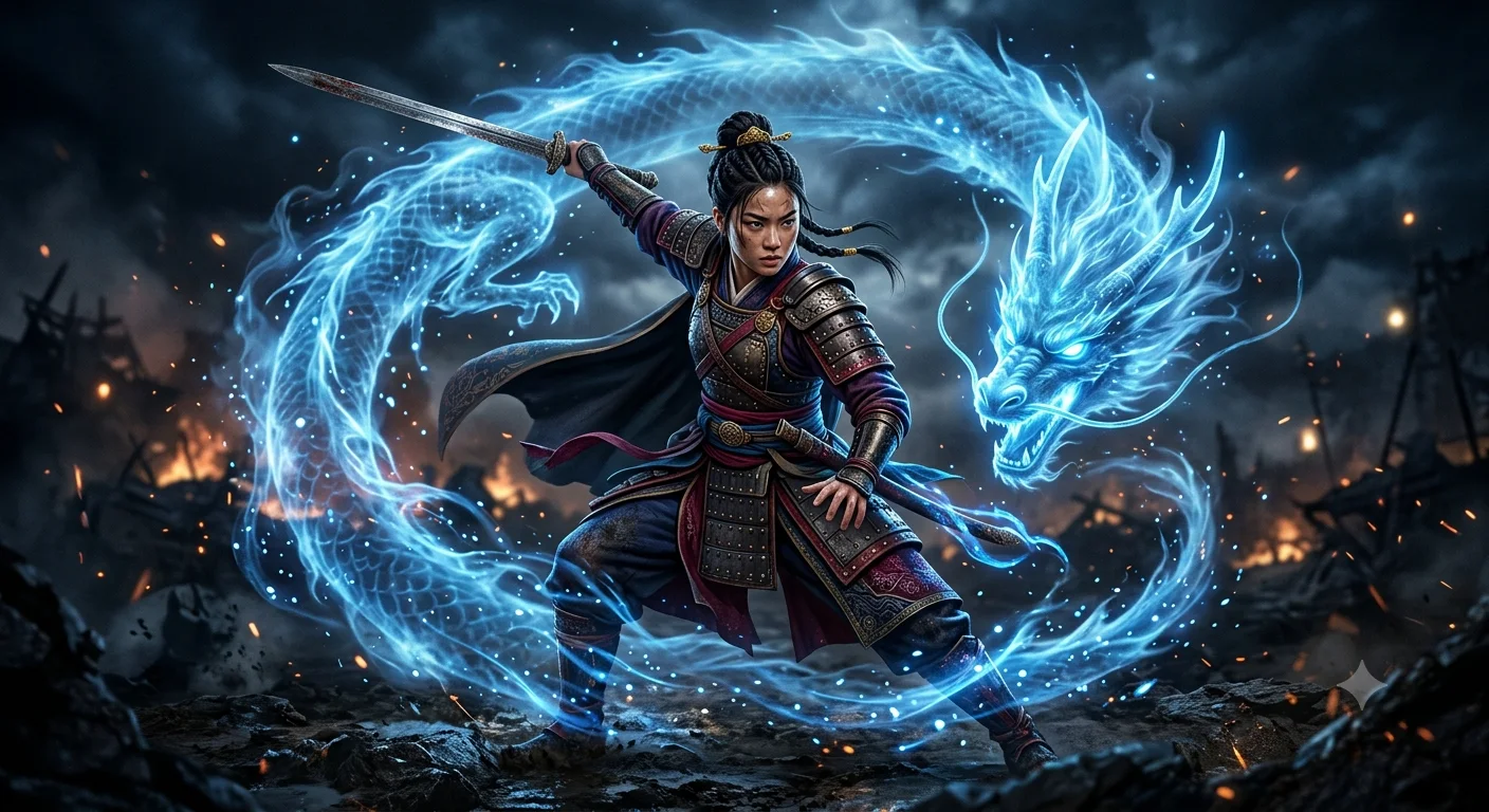 Azure Spirit: Dragonbound Warrior
