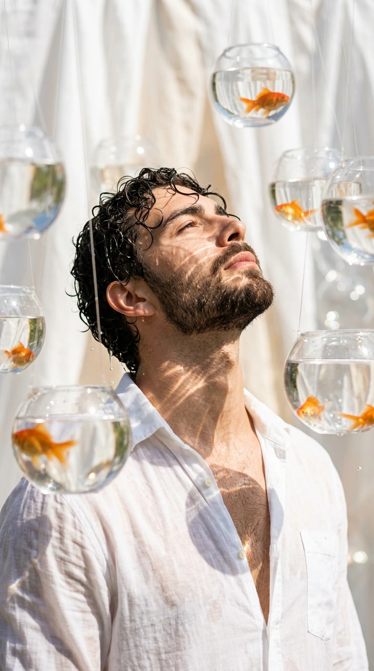 Liquid Light — The Goldfish Refraction Portrait