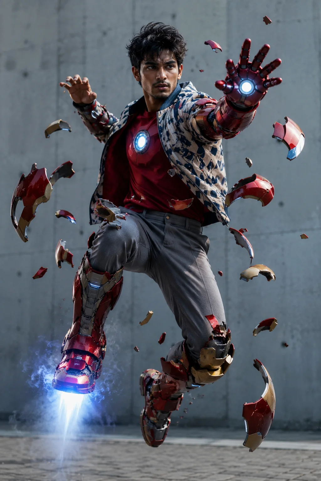 Iron Man Suit-Up Sequence Depiction