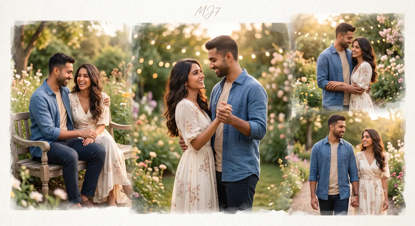Eternal Love – Ultra-Realistic 8K Romantic Couple Collage Portrait