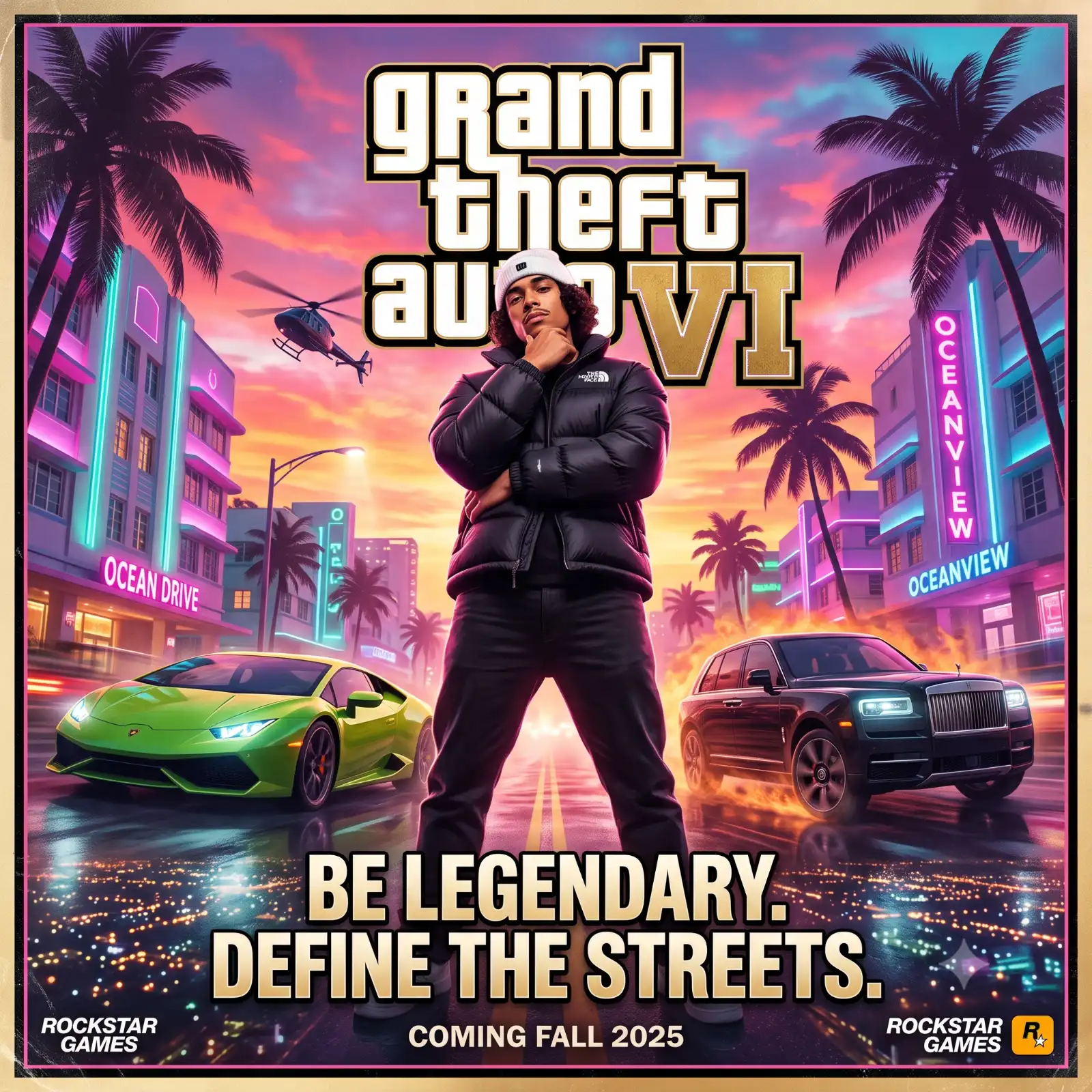 GTA VI Promotional Poster Design