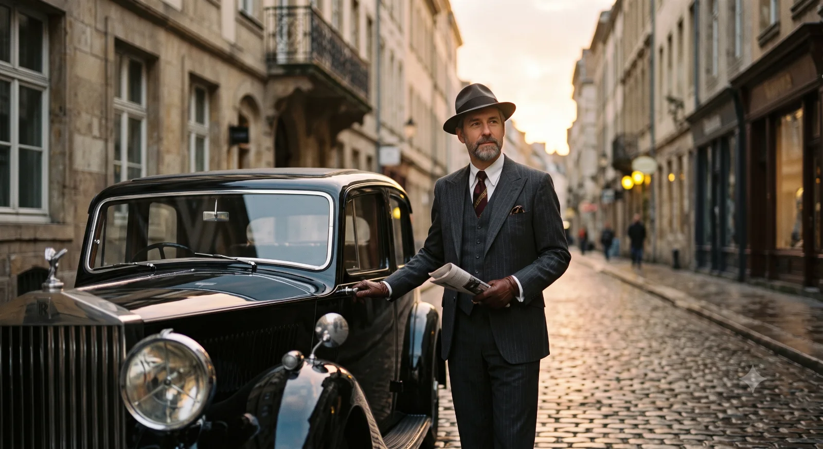 1940s Gentleman Cinematic Photo Prompt