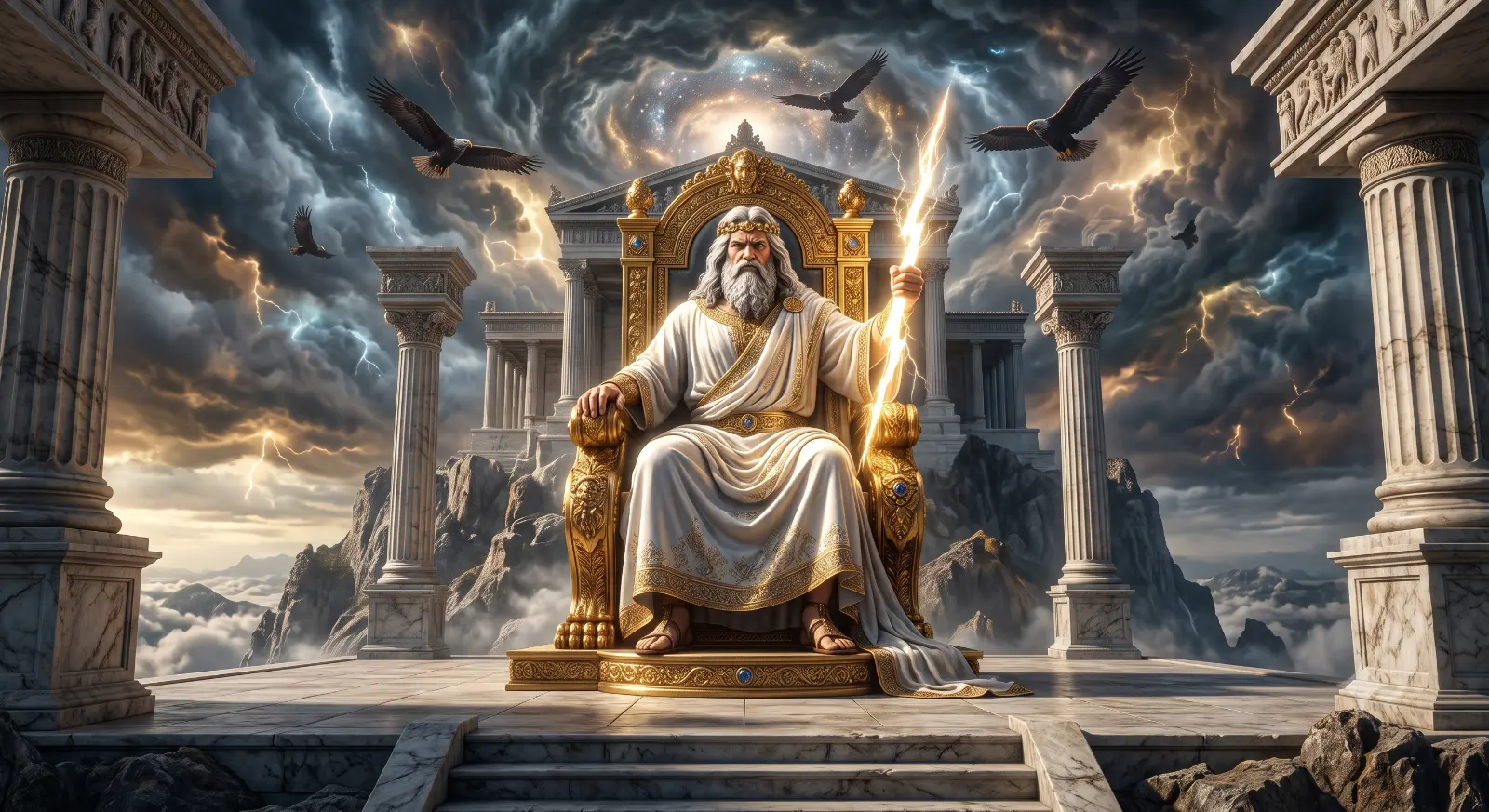 Epic Zeus Artwork Prompt Generation