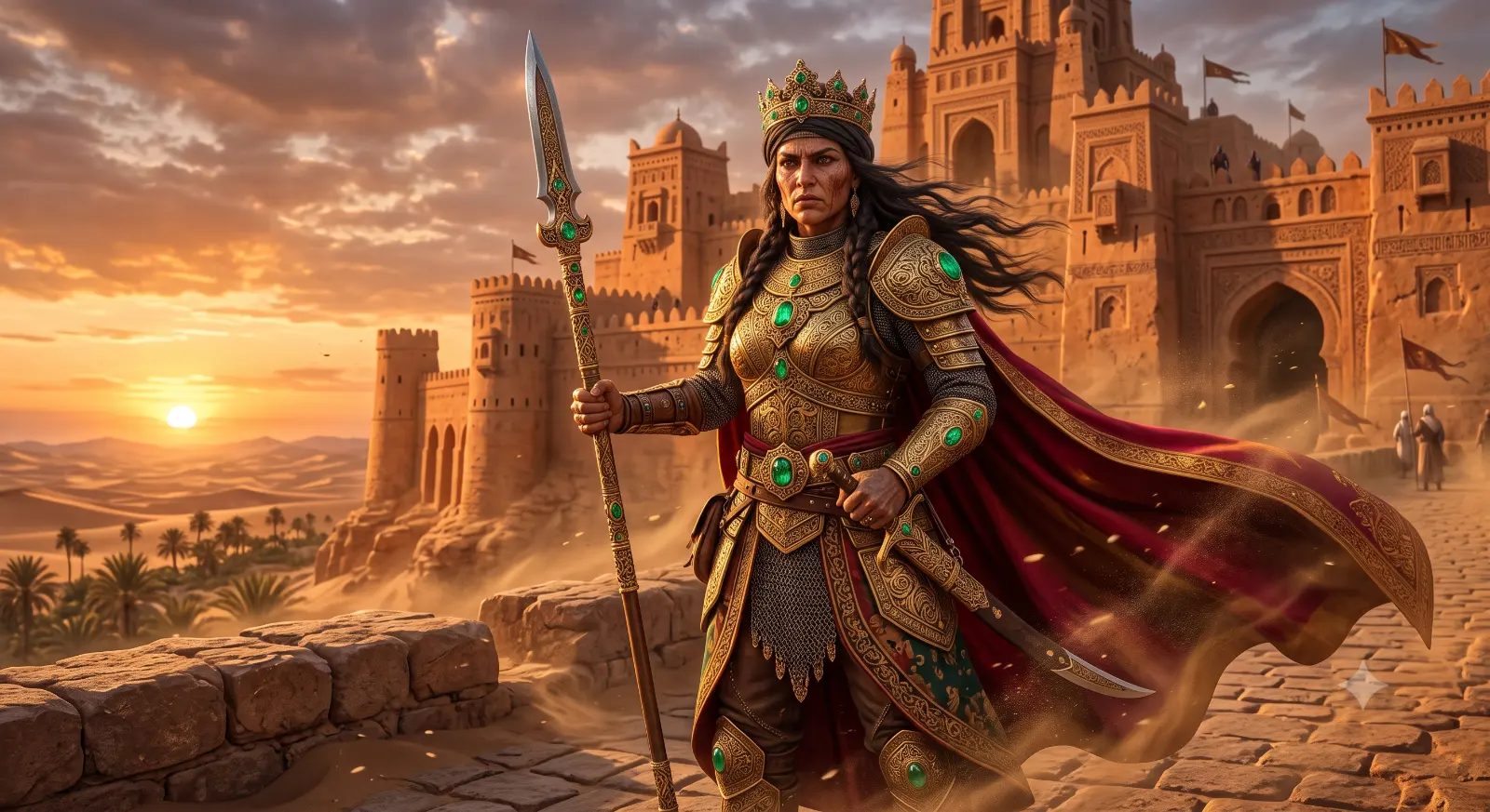 Desert Warrior Queen Image Prompt